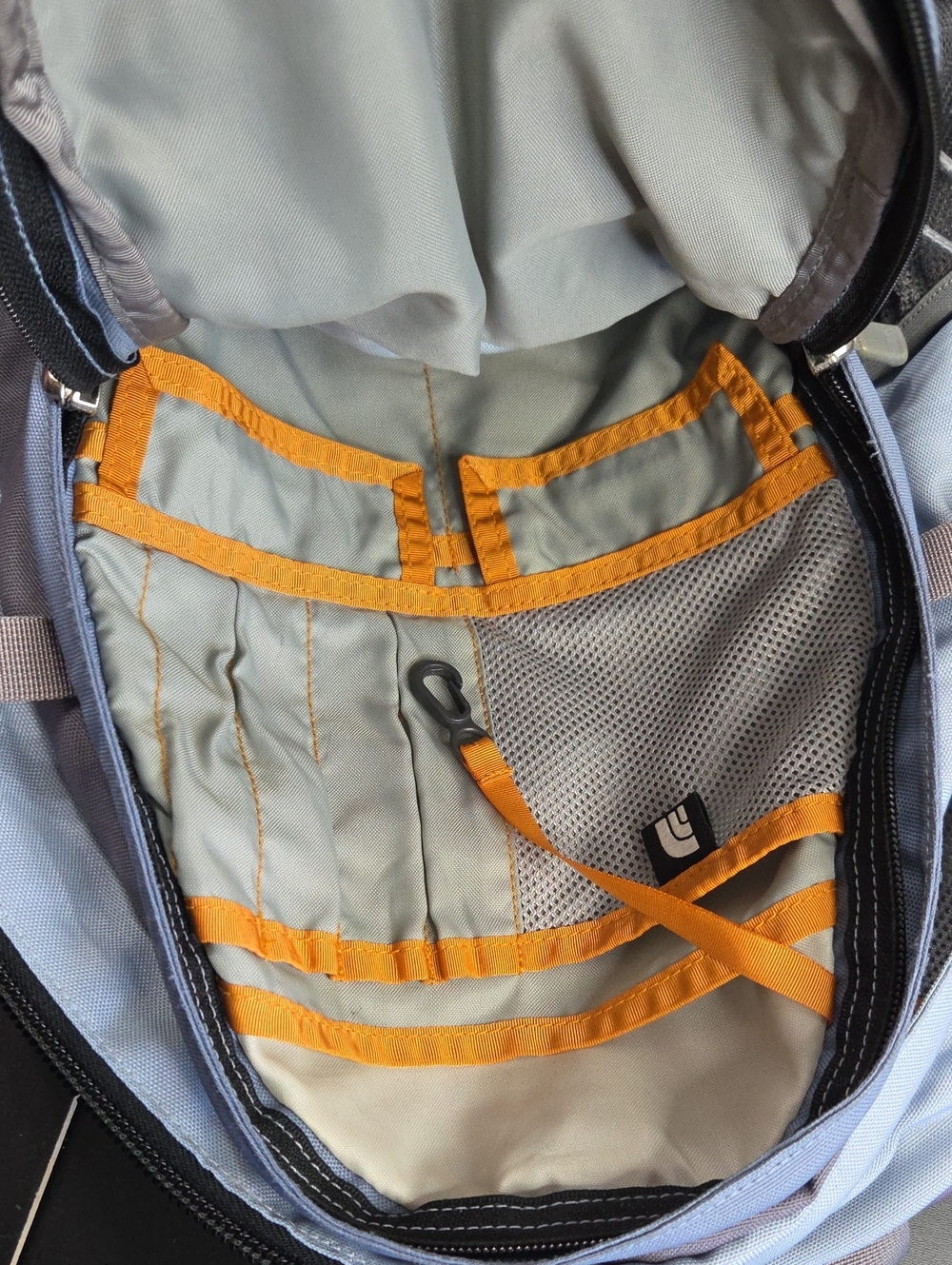 The North Face Isabella Light Blue and Gray Backpack - Picture 9 of 16